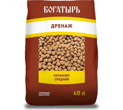 Керамзит средний Богатырь 40л