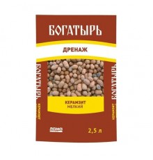 Керамзит мелкий "Богатырь дренаж" 2,5л