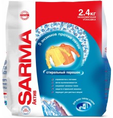 Стиральный порошок Sarma Сарма Автомат Актив Горная свежесть 2400г   *3*6