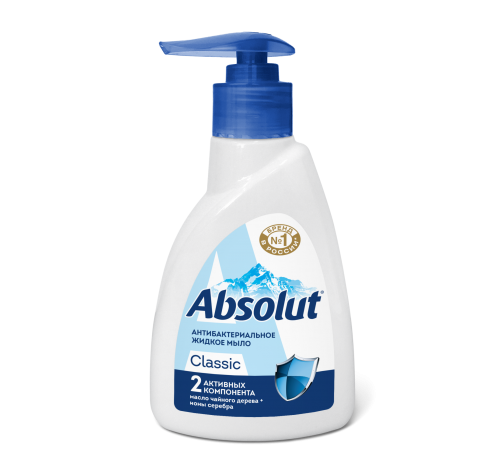Мыло жидкое ABSOLUT ABS Антибактериальное ультразащита 500г 12шт/кор  5212/12
