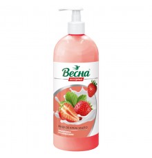 Жидкое крем-мыло ВЕСНА Ассорти земляника со сливками(дозатор) 850г (8/уп) арт 5235