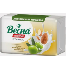 Крем-мыло ВЕСНА Ассорти олива и миндальное молочко 300 г (24/уп) арт 6213