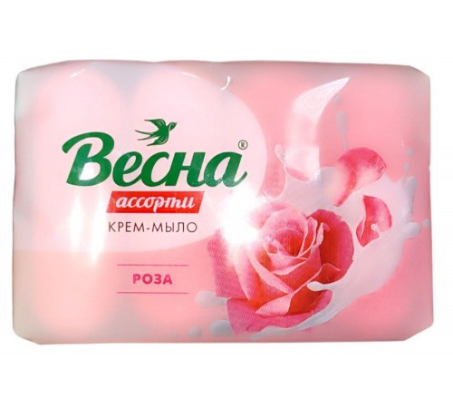 Крем-мыло ВЕСНА Ассорти роза 300 г (24/уп) арт 6220