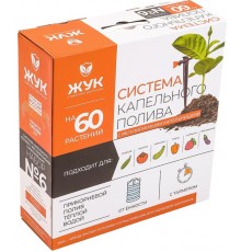 Капельный полив Жук от емкости с регулируемыми капельницами на 60 растений с таймером №6 арт.7305-00