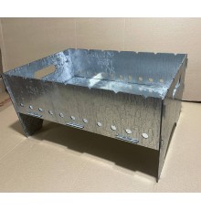 Мангал разборной низкий 7 шамп. 330*500 толщ.2,5мм Тип1