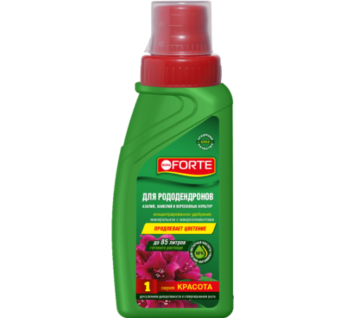Bona Forte Красота Жидкое минеральное удобрение Для рододендронов, камелий, азалий, флакон 285мл/20