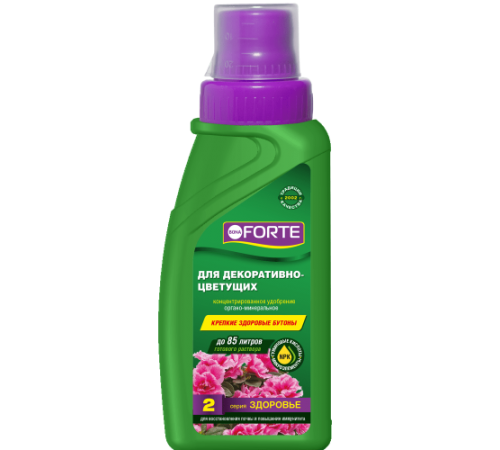 Bona Forte Здоровье Жидкое органо-минеральное удобрение Для декоративно-цветущих растений 285мл/20