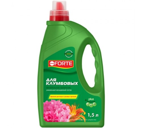 Bona Forte Жидкое минеральное удобрение Для клумбовых и розовых гортензий, канистра 1,5л/4шт