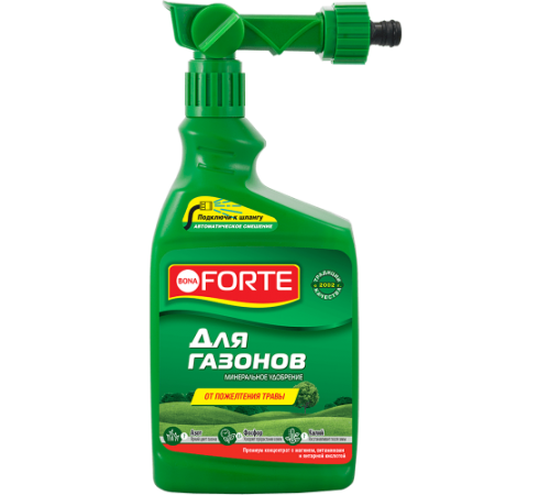 Bona Forte ЭЖЕКТОР Жидкое минеральное удобрение Для газонов, флакон 1л/ 8