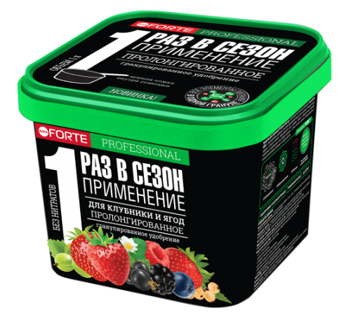Bona Forte Удобрение сухое гранулированное пролонгированное Для клубники и ягод с кремнием 1л
