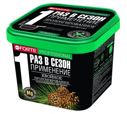 Bona Forte Удобрение сухое гранулированное пролонгированное Хвойное с биодоступным кремнием, 1л