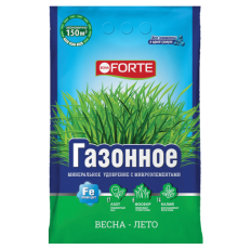 Bona Forte Удобрение комплексное гранулированное с микроэлементами Газонное (весна), пакет 4,5 кг/ 5