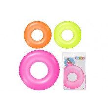 Круг 59262 (24шт) 91см, неоновый, 3 цвета, в кульке, 23,5-16см