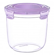 Воздухонепроницаемый круглый глубокий контейнер 1700 мл (24)шт  30526