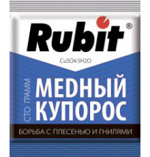 Средство от белезней растений Медный купорос 100г Рубит (80) арт. 52156