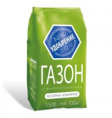 Удобрение Газонное весна-лето с микроэлементами 1,5кг (10) минеральное Агроуспех арт. 51778
