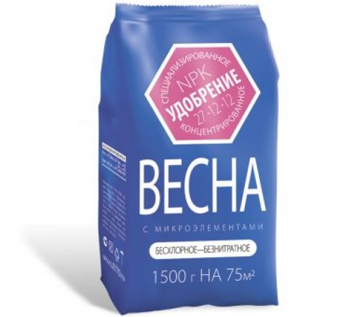 Удобрение Весеннее с микроэлементами 1,5кг (10) минеральное Летто арт. 68524
