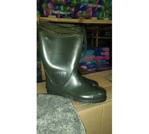 Сапоги мужские  ПВХ арт 252 хаки (10 пар)