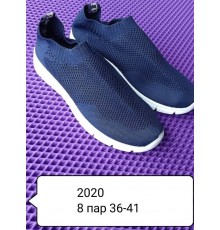 Кроссовки Женские арт 2020 рр 36-41 синий  (8 пар)