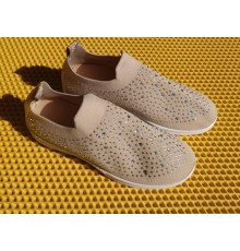 Кроссовки Женские арт 2014 рр 36-41 бежевые (8 пар)