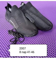 Кроссовки Мужские  арт 2007 рр 41-46 черный (8 пар)