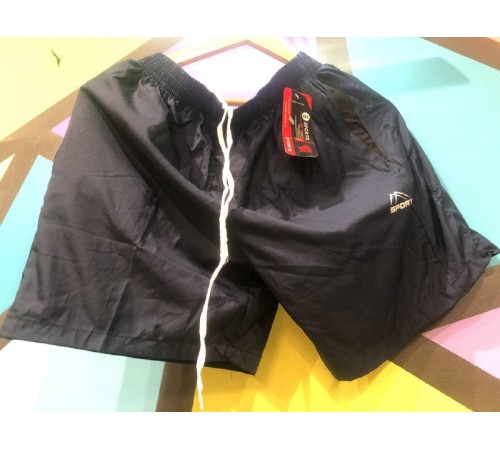 Шорты мужские арт. 33#  темно синий  принт вставка  X-5XL 10/уп