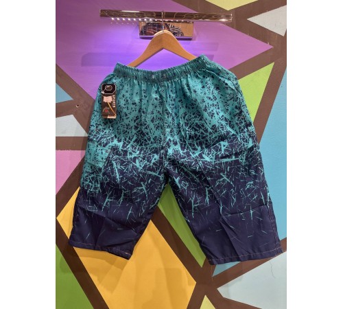 Шорты мужские арт.7721 принт XL-5XL берюзовый ассорти 5/уп