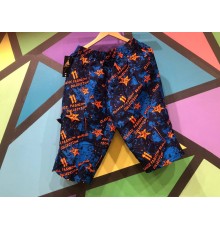 Шорты мужские арт. 599  XL-5XL принт оранжевый 10/уп