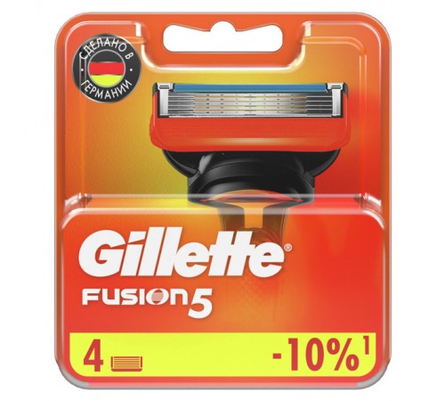 Жилетт GILLETTE Кассеты ФЬЮЖЕН  (4шт)   *2*4*10*200*