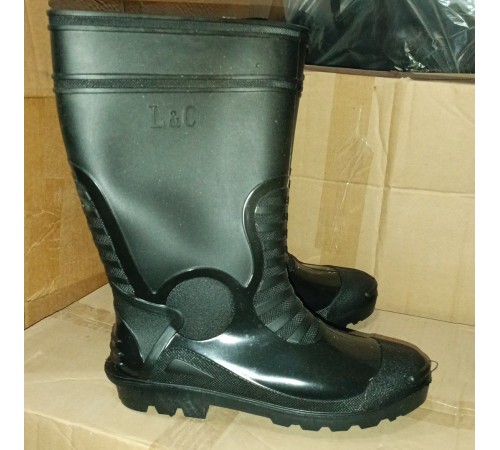 Сапоги мужские ПВХ   утепленные  р.41-45 арт. 046/н (6/уп)