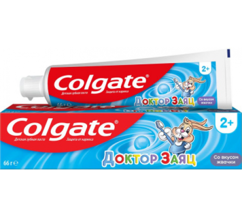 Зубная паста Colgate Доктор Заяц со вкусом жвачки  (66 г) (12/сп/48/кор)