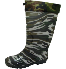 Сапоги мужские  силиконовые утепленные с манжетом арт 038/Н М (6 пар)