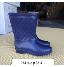 Сапоги женские ПВХ  (утепленные)  арт 064/н (37-41рр) (6пар)