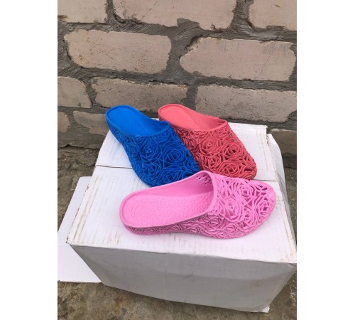 Шлепанцы женская ПВХ (Закрытый нос) ассорти арт 620 (12шт/уп.,р.36-41)