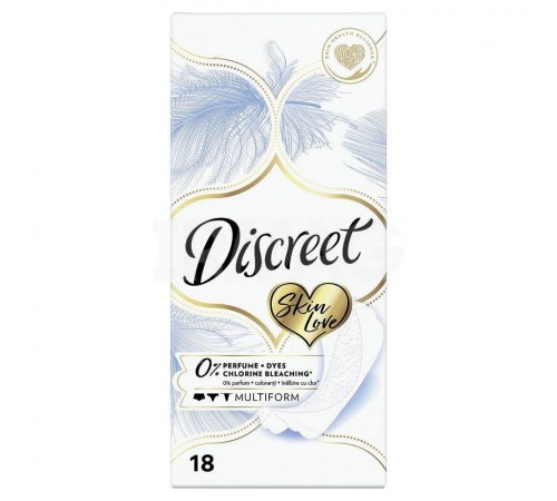 Прокладки Discreet ежедневные Skin Love Multiform 18шт 1/18