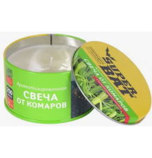 SuperBAT Ароматизированная свеча от комаров на масле цитронеллы в банке 180г 30шт./кор. 01-016