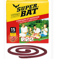 SuperBAT Спирали КРАСНЫЕ  ТРОЙНОГО ДЕЙСТВИЯ 10шт, 60 шт./кор.