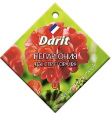 Пеларгония Дансер Оранж F2, семена Дарит 4шт (500) арт. 84375 (10/уп)