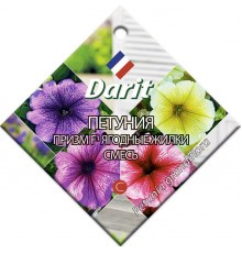 Петуния Призм Ягодные жилки смесь F1, семена Дарит 10шт (100) арт. 84379 (10/уп)