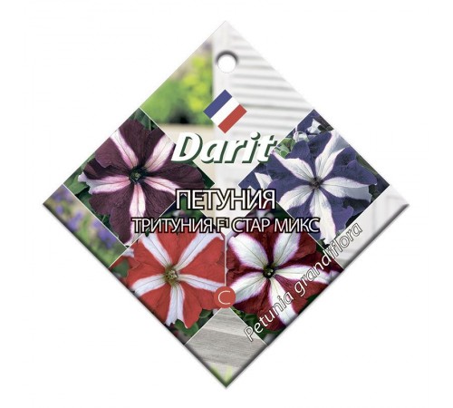 Петуния (тритуния) Стар микс F1, семена Дарит 10шт (100) арт. 5707 (10/уп)