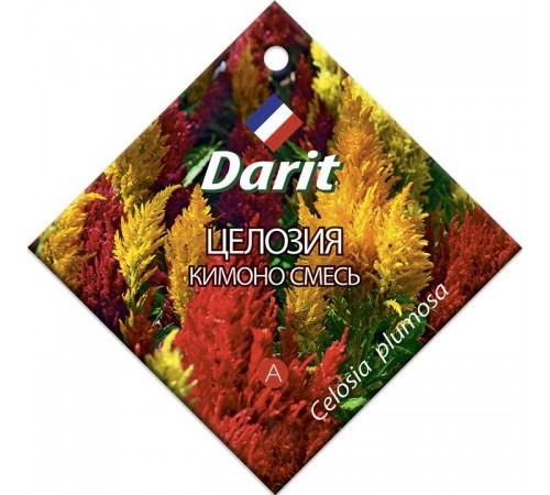 Целозия перистая Кимоно смесь, семена Дарит 0,2г (400) арт. 5714 (10/уп)