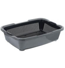 Туалет для кошек большой с сеткой серебр. (уп. 20) арт 236