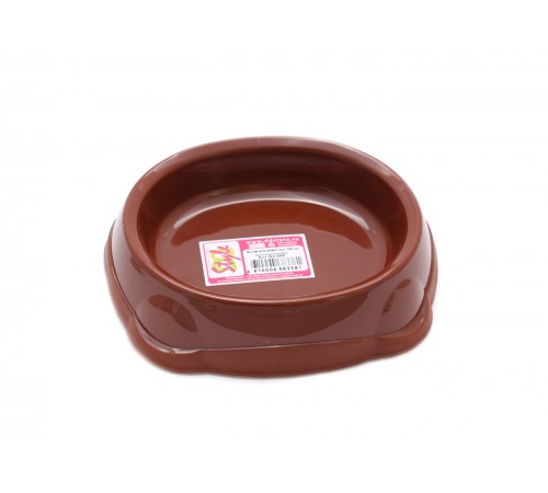 Миска для животных 350мл коричневый  (уп.60шт)  арт.246