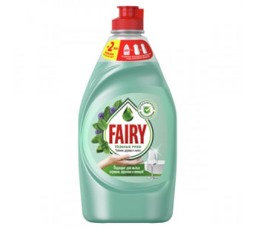 Средство для мытья посуды FAIRY Нежные руки Чайное дерево и мята 450мл