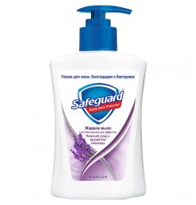 Жидкое мыло Safeguard Нежный уход с ароматом Лаванды 225мл    *6*12