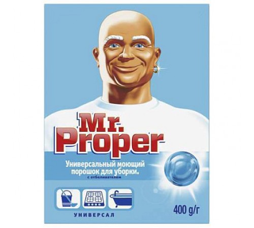Mr.Proper Универсалный чистящий порошок с отбеливателем 400г