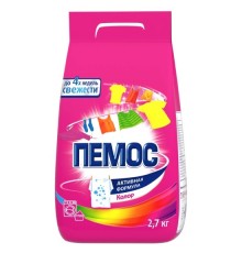 Стиральный порошок ПЕМОС Автомат Активная Формула Колор, 2.7кг   2*4 / 48
