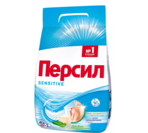 Стиральный порошок PERSIL ПЕРСИЛ Sensitive 3кг   *2*4