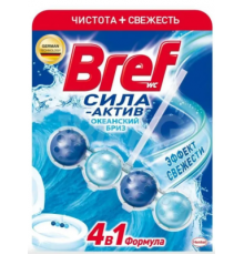 Блок д/унитаза Бреф Сила-актив Океанский Бриз 50г