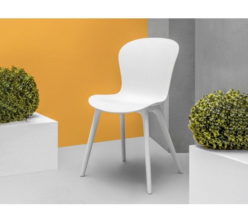 Стул LOFT с пластиковыми ножками OLA DOM (белый) 580/450/850мм ЭП 428581